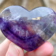 Smooth heart fluorite from China 71g