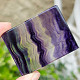 Polished fluorite plate from China 34g