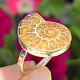 Ammonite ring with a rim enlargement Ag 925/1000 (4.8g)