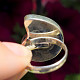 Amonit prsten s obrubou zvětšovací Ag 925/1000 (4,8g)