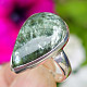 Ring seraphinite drop Ag 925/1000 6.5g size 55 Russia