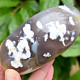 Agate snow polished stone from Madagascar 322g