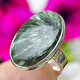 Ring seraphite oval Russia Ag 925/1000 6.4g size 58