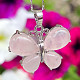 Rose gold butterfly pendant jewelry metal