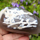 Agate snow polished stone from Madagascar 292g