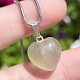 Pendant mini heart fluorite handle Ag 925/1000