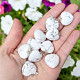 Heart pendant white howlite handle Ag 925/1000