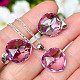 Amethyst cut heart pendant 16mm Ag 925/1000 + Rh