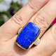 Prsten lapis lazuli stříbrný Ag 925/1000 13,6g vel.57