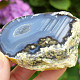 Agate gray geode with cavity Brazil 195g
