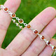 Bracelet with amber balls 19cm Ag 925/1000 7.3g