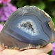 Agate gray geode with cavity Brazil 152g