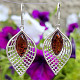 Amber earrings silver Ag 925/1000 7.6g