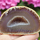 Brown agate geode with a Brazil hollow 123g