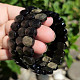 Obsidian bracelet flat facet 14 x 10mm