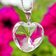 Crystal heart pendant 18mm Ag 925/1000 + Rh