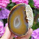 Geode agate gray - brown with hollow Brazil 197g