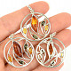 Amber mix of colors pendant Ag 925/1000