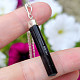 Pendant black tourmaline crystal Ag 925/1000 3.7g