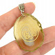 Agate slice keychain Aries 12.1g