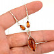 Amber necklace Ag 925/1000 42 - 46cm 6.9g