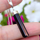 Pendant black tourmaline crystal Ag 925/1000 3.5g