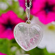 Crystal pendant heart handle Ag 925/1000