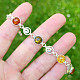 Amber bracelet mix 18.5cm Ag 925/1000 8.9g