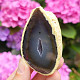 Geode agate gray - brown with hollow Brazil 111g