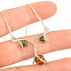 Amber necklace Ag 925/1000 42 - 46cm 5.5g