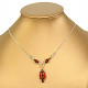 Amber necklace Ag 925/1000 42 - 46cm 6.9g