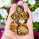 Tiger eye rose 25mm