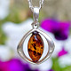 Amber pendant silver Ag 925/1000