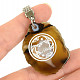 Agate slice keychain Fish 14.2g