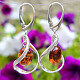 Amber dangling earrings Ag 925/1000