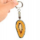 Agate slice keyring Taurus 17.7g