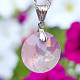 Rosehip facet pendant round 16mm Ag 925/1000 + Rh