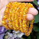 Amber yellow bracelet chopped shapes