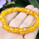 Amber yellow bracelet chopped shapes