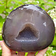 Agate large geode gray with cavity Brazil 679g