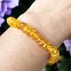 Amber yellow bracelet chopped shapes