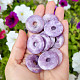 Lepidolite donut on skin 30mm