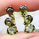 Gold earrings with holes 7 x 5mm standard cut Au 585/1000 14K 4.89g