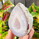 Geode gray agate with a hollow Brazil 250g