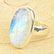 Moonstone silver ring Ag 925/1000 11.7g (size 62)