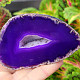 Agate geode with cavity dyed purple 169g from Brazil