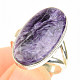 Charm ring oval Ag 925/1000 (size 57) 5.9g