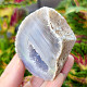 Gray agate geode with hollow 112g (Brazil)