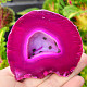 Agate pink dyed geode with cavity 179g