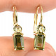 Vltavín earrings gold standard cut Au 585/1000 14K 2.47g